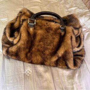 Vintage Soft Glam statement duffle by Dennis Basso Studio